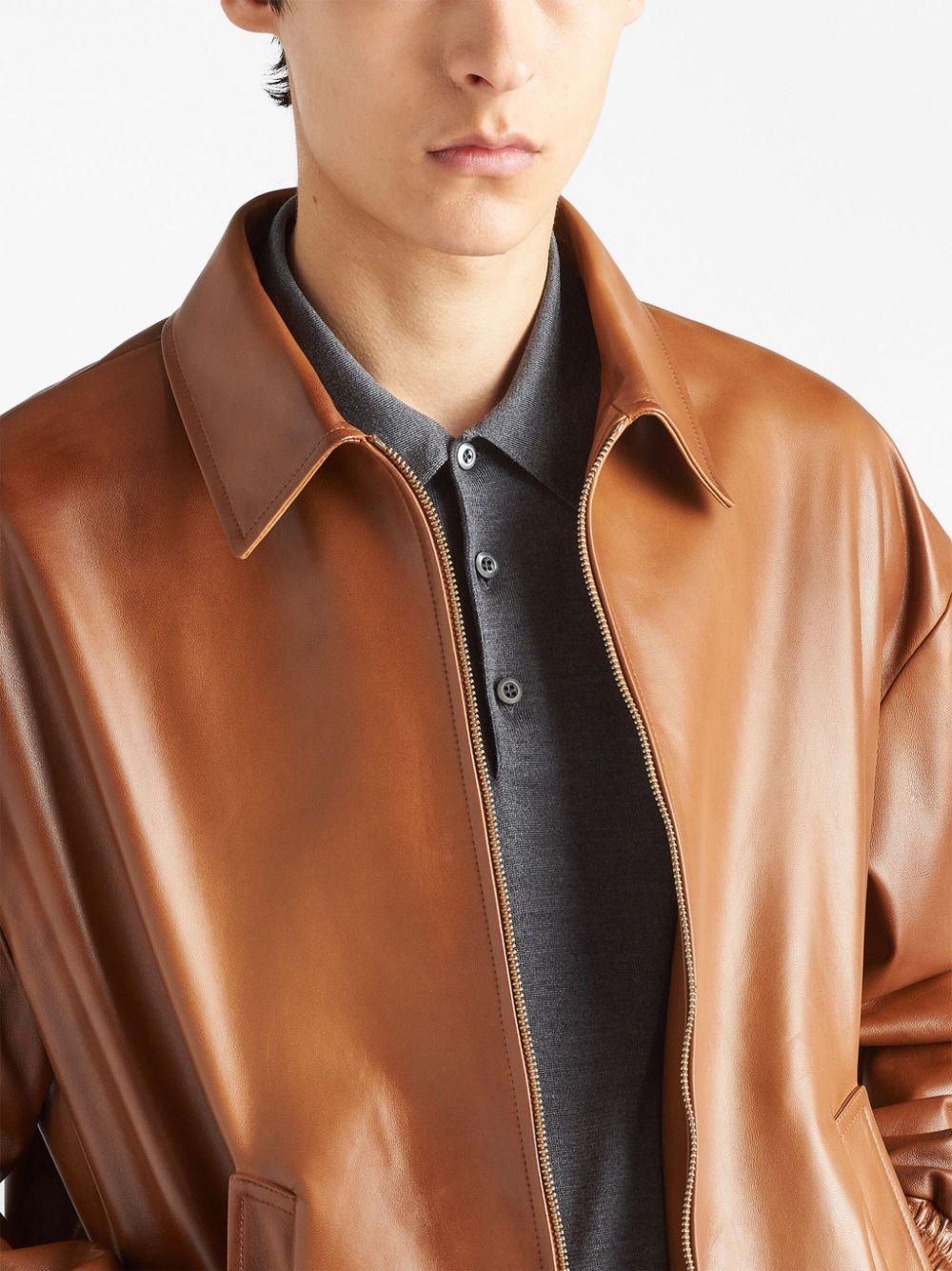 Prada leather jacket mens price online