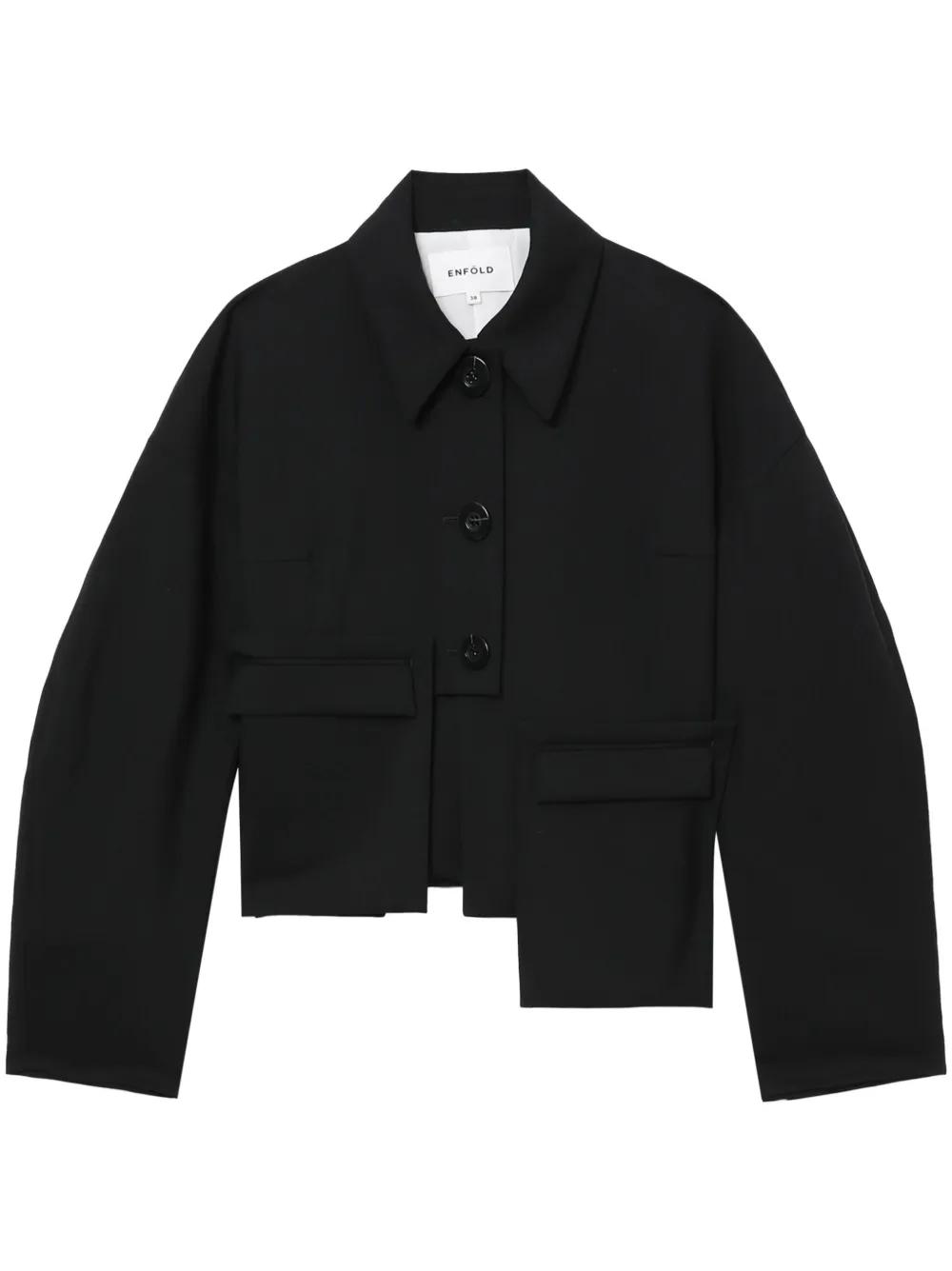 Enfold Wool Jacket in Black | Lyst Enfold Wool Jacket in Black | Lyst