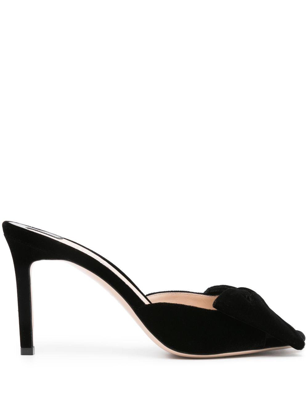 Tom Ford Brigitte 85 Bow Detail Velvet Mule in Black Lyst Canada