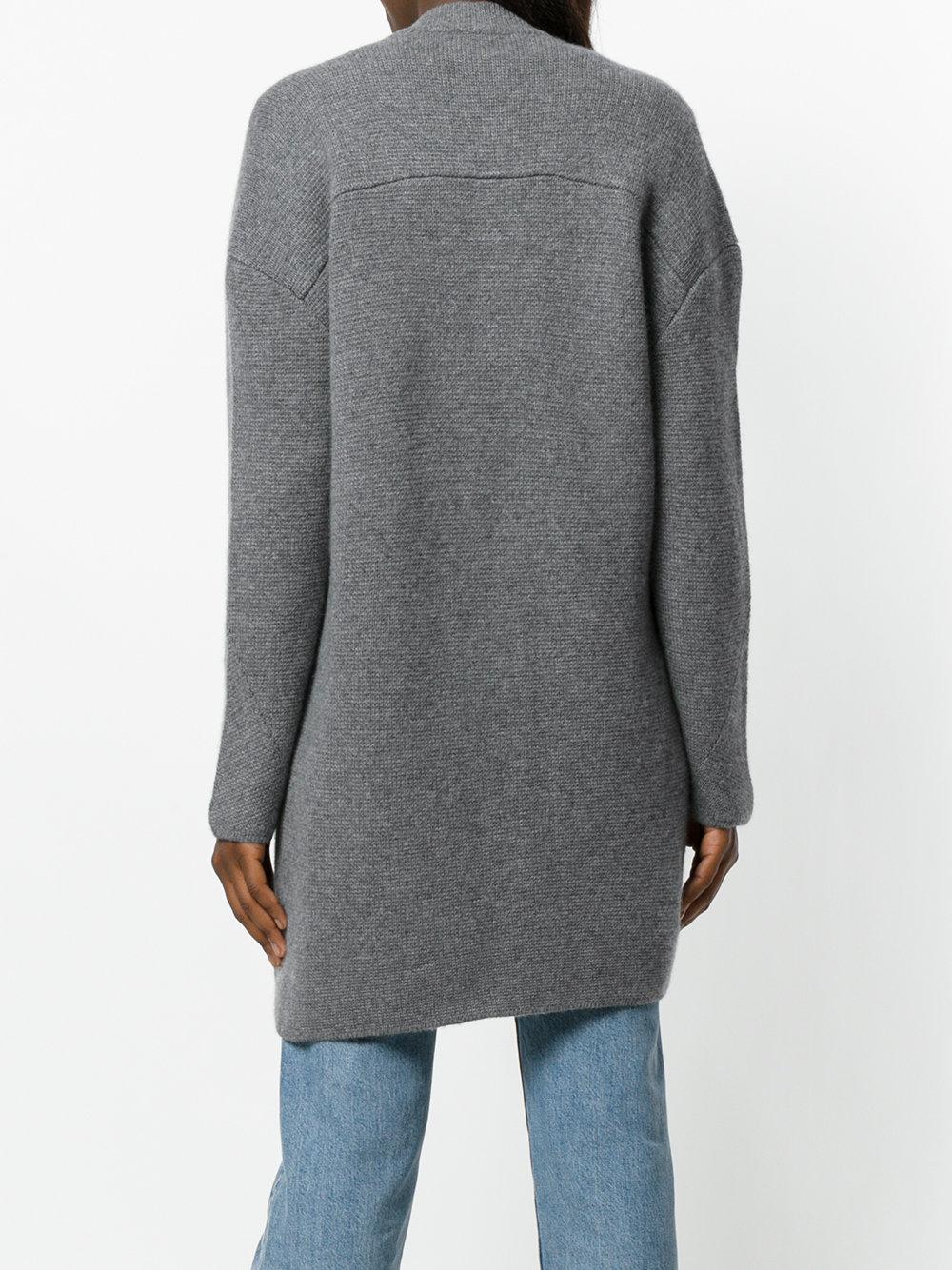 Le Kasha Cashmere Rome Cardigan in Grey (Gray) - Lyst
