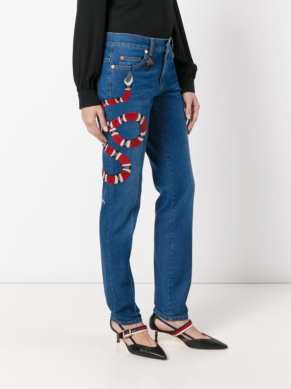 gucci jeans stripe