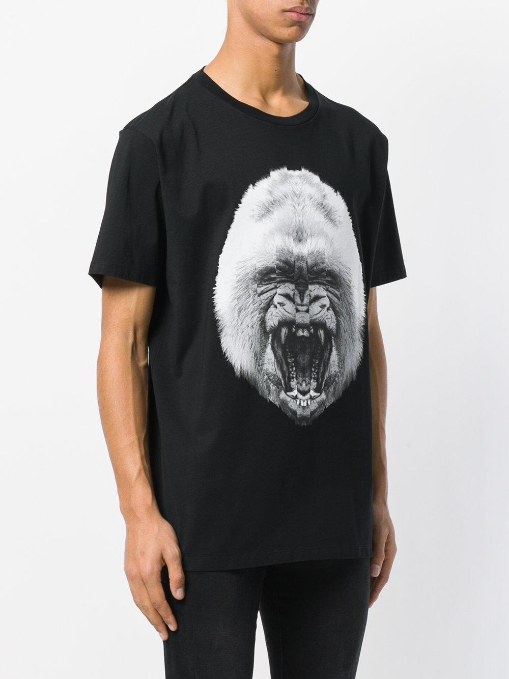 Marcelo Burlon Gorilla Cotton T-shirt in Black for Men | Lyst