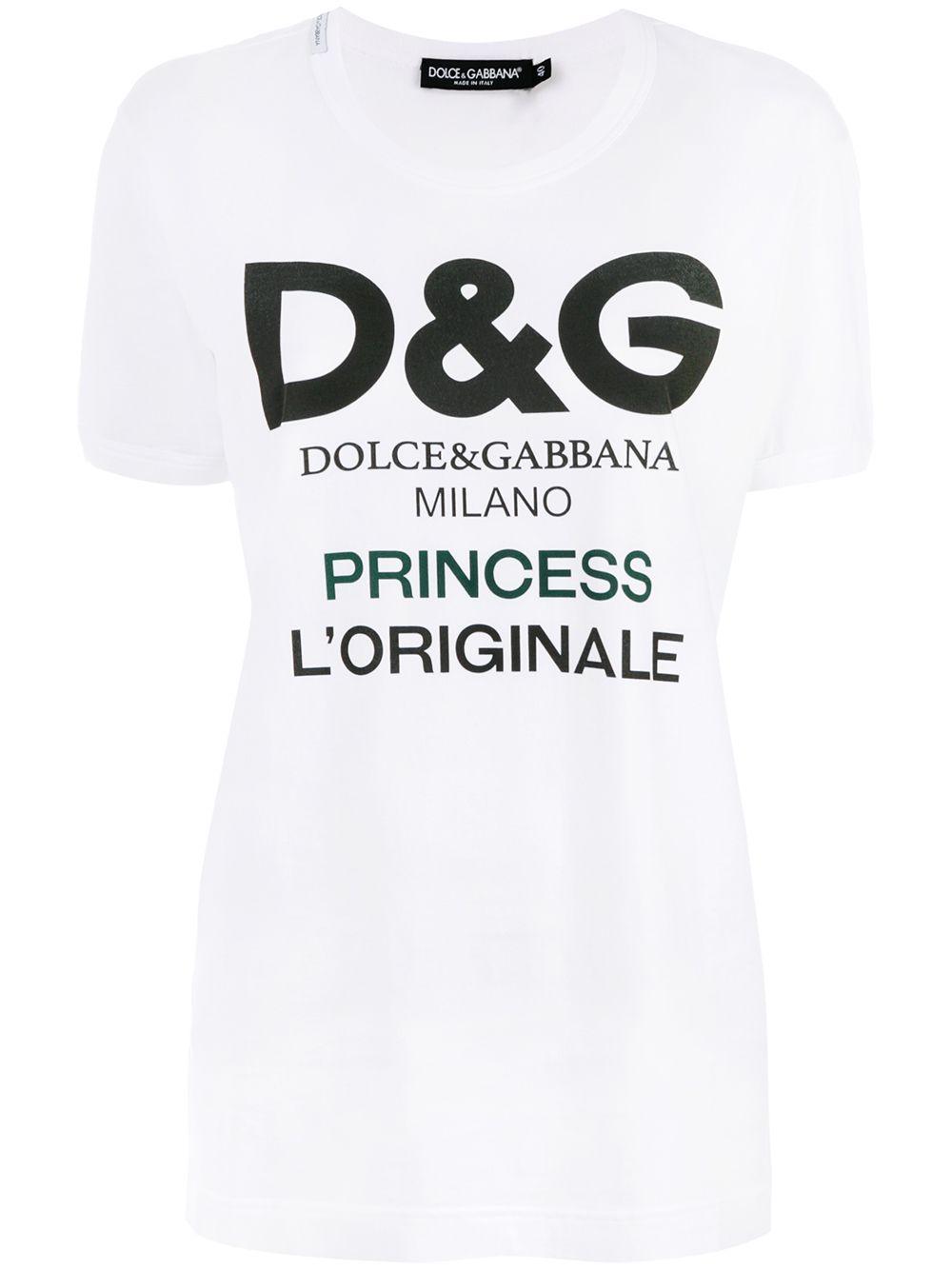 Dolce & Gabbana Princess L'originale T-shirt in White | Lyst