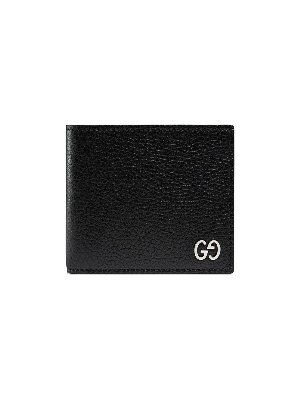mens gucci wallet black leather
