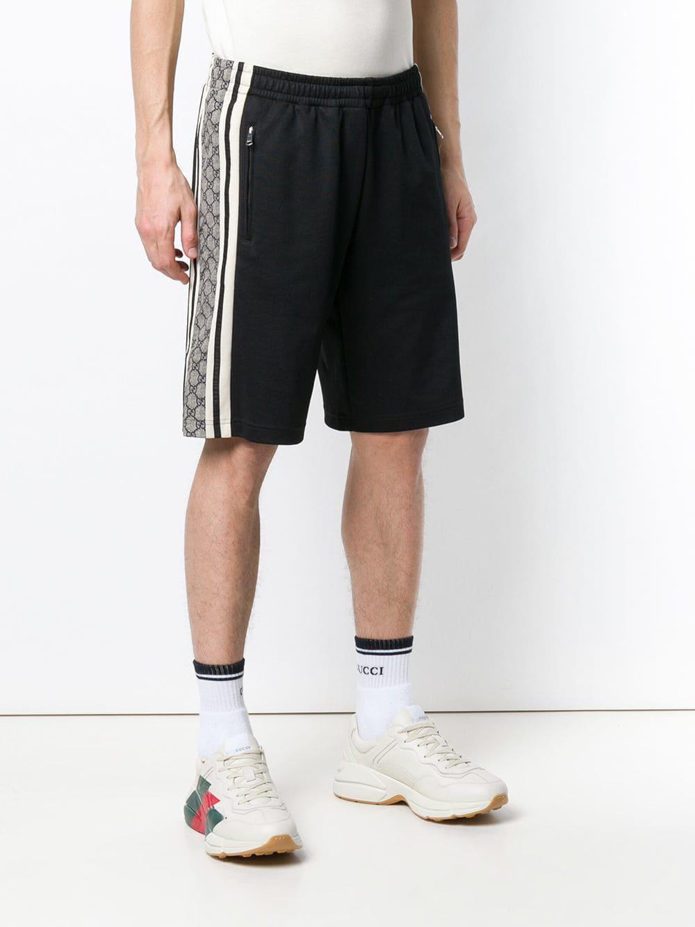 Gucci GG Supreme Basketball Shorts in Black for Men | Lyst