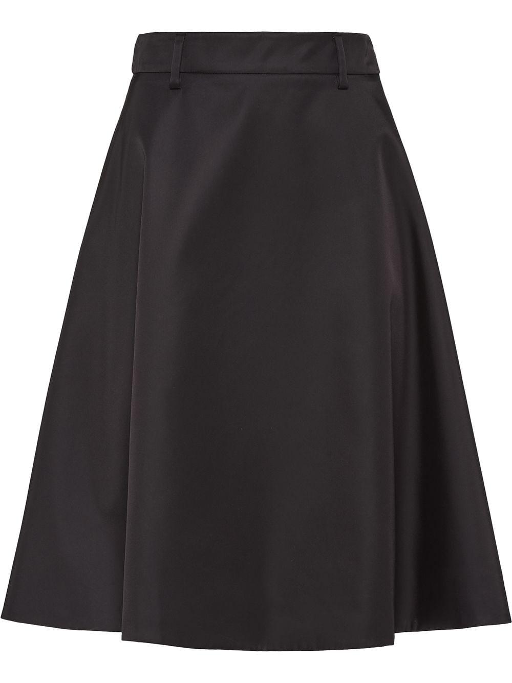 Prada Synthetic Nylon Gabardine Skirt in Black - Save 20% - Lyst