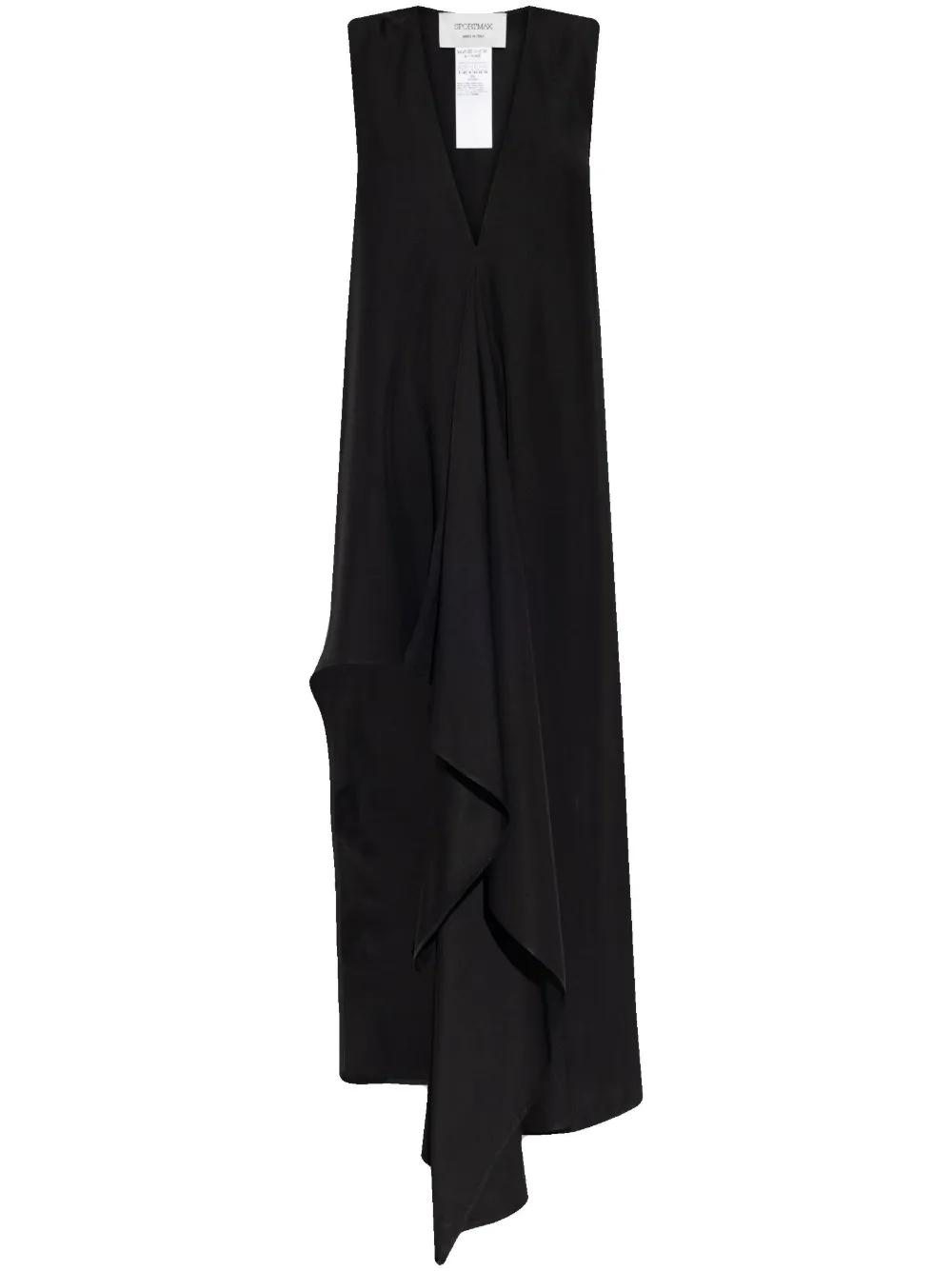 ワンピース Sportmax ACLINE ASYMMETRIC DRESS Sportmax Asymmetric Midi Dress | Black | FARFETCH