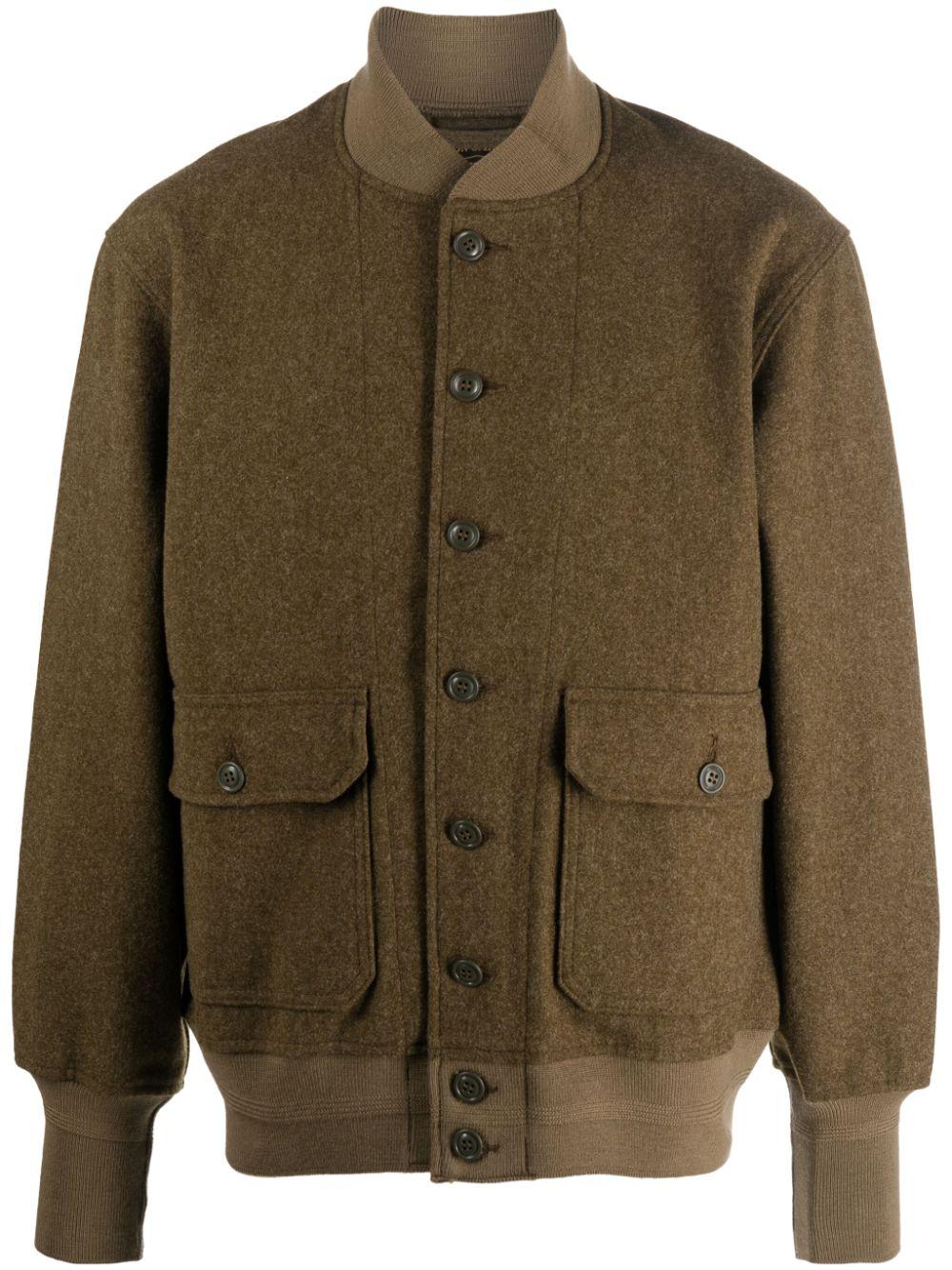 Filson Wool Bomber Jacket in Green for Men | Lyst