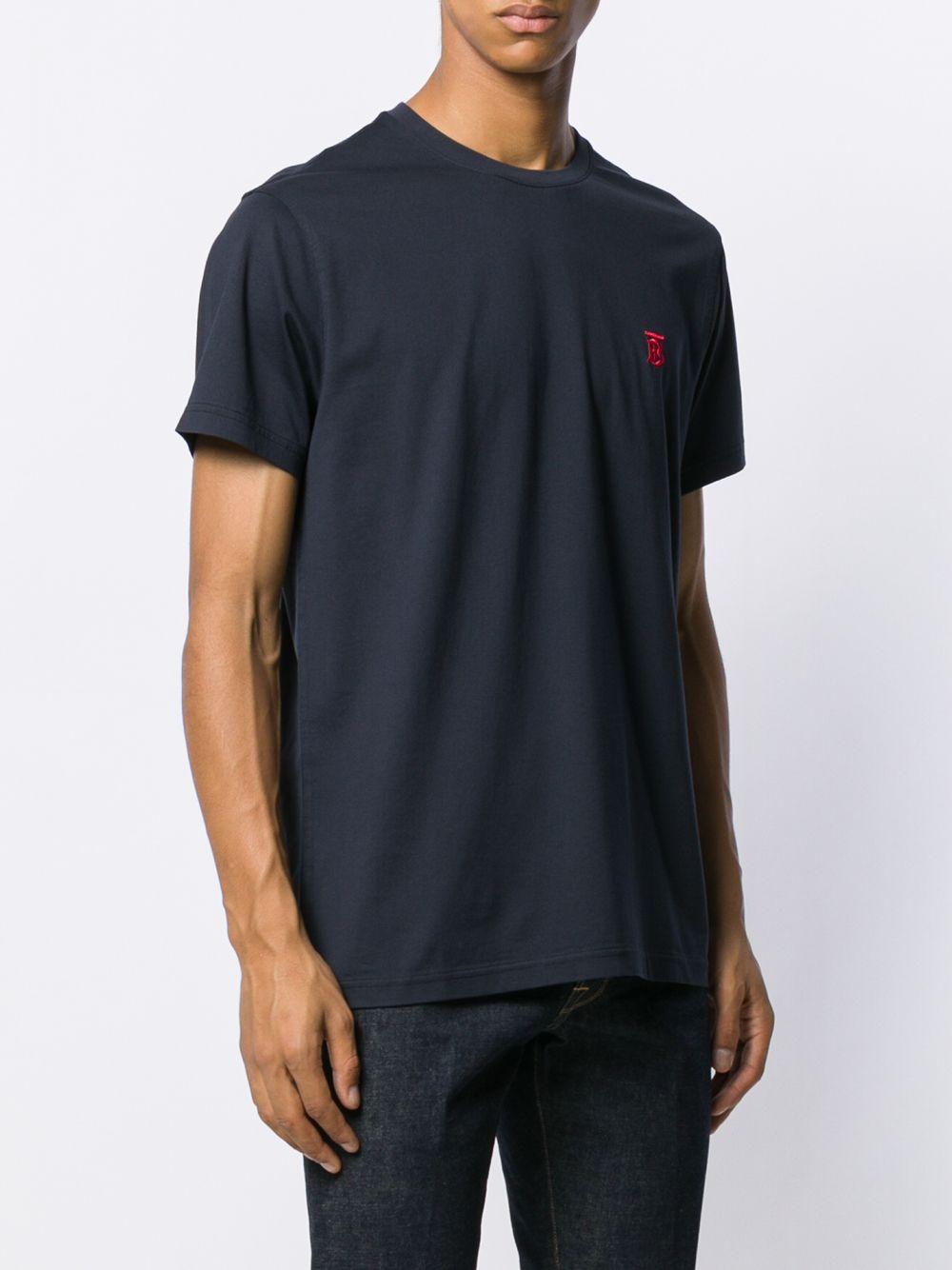 Burberry Old Logo T-shirt in Blue for Men | Lyst