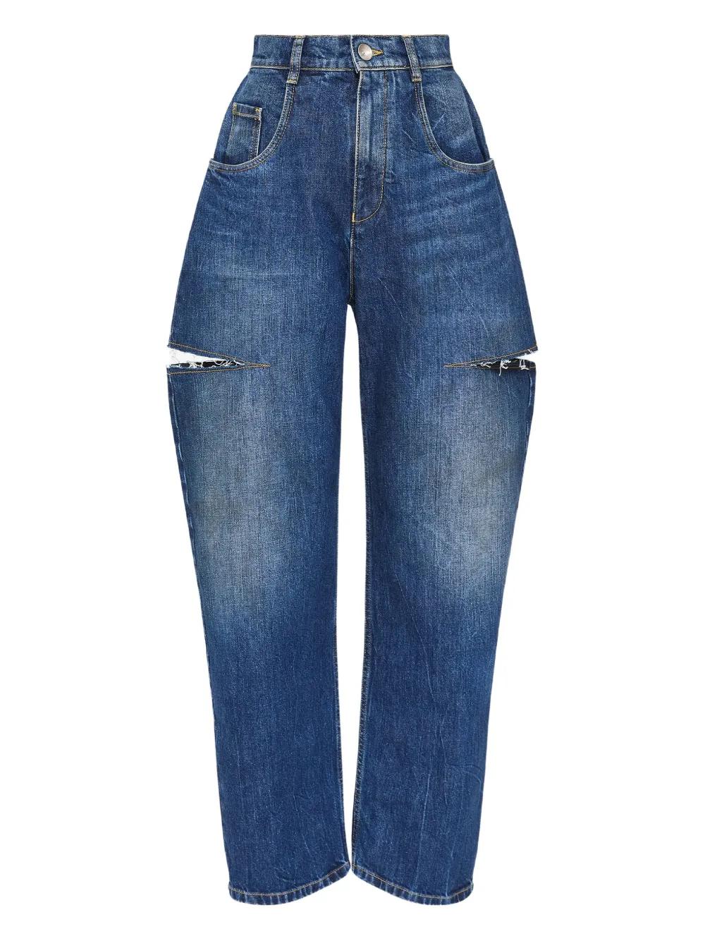 MAISON MARGIELA ハイライズ ストレートレッグジーンズ 関税込□Maison Margiela□ハイライズ ストレートレッグジーンズ