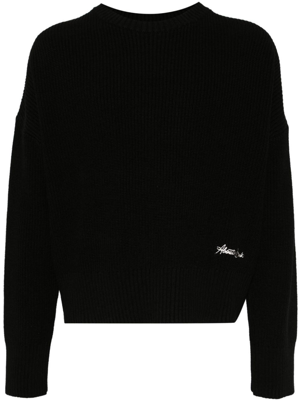 About Blank Banner Crew Neck Jumper in Black for Men Lyst UK