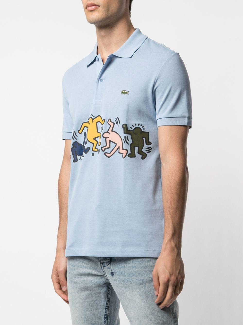 Lacoste X Keith Haring Polo Shirt in Blue for Men | Lyst Canada