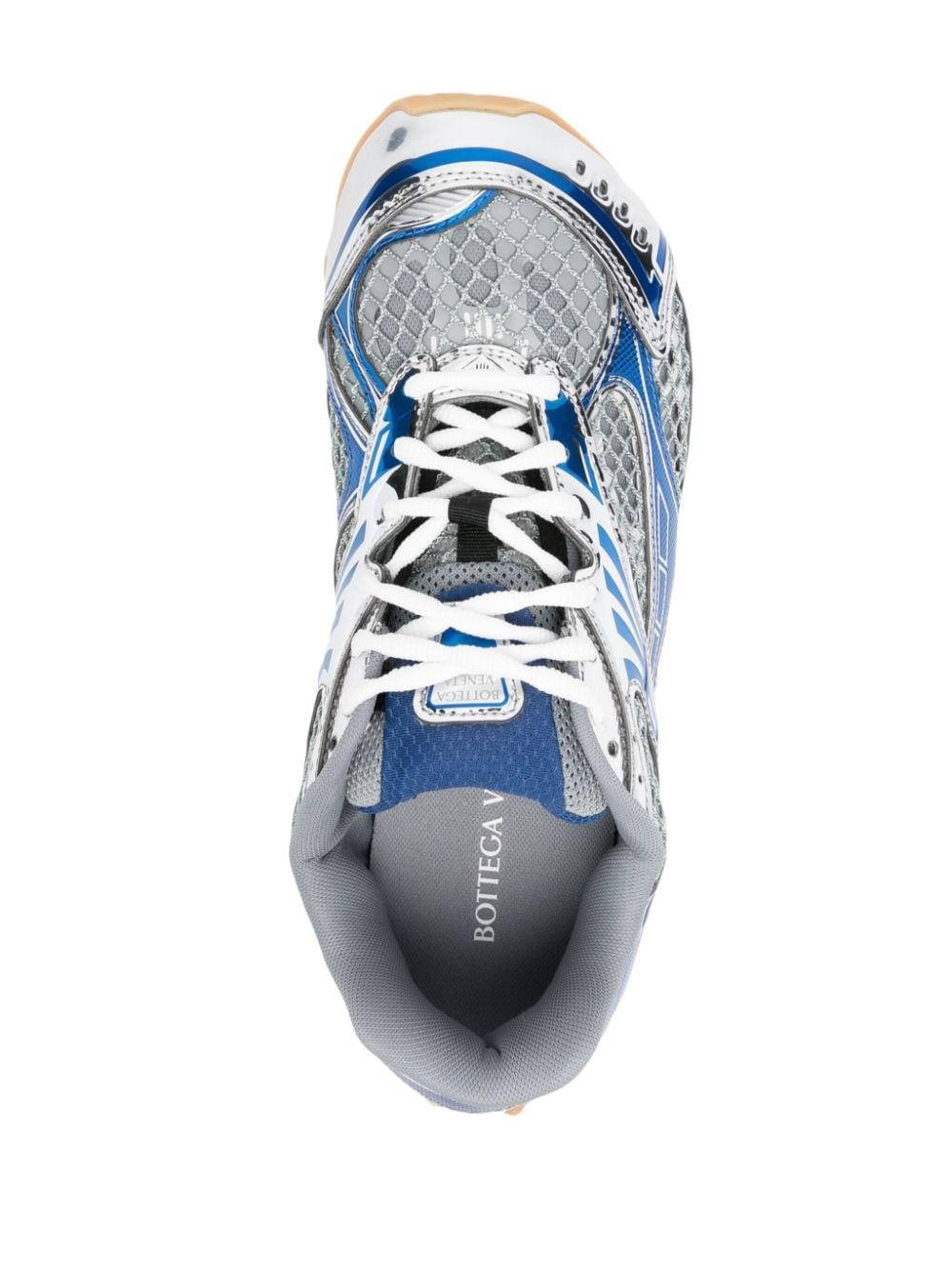 Bottega Veneta Orbit Metallic Sneakers in Blue for Men Lyst