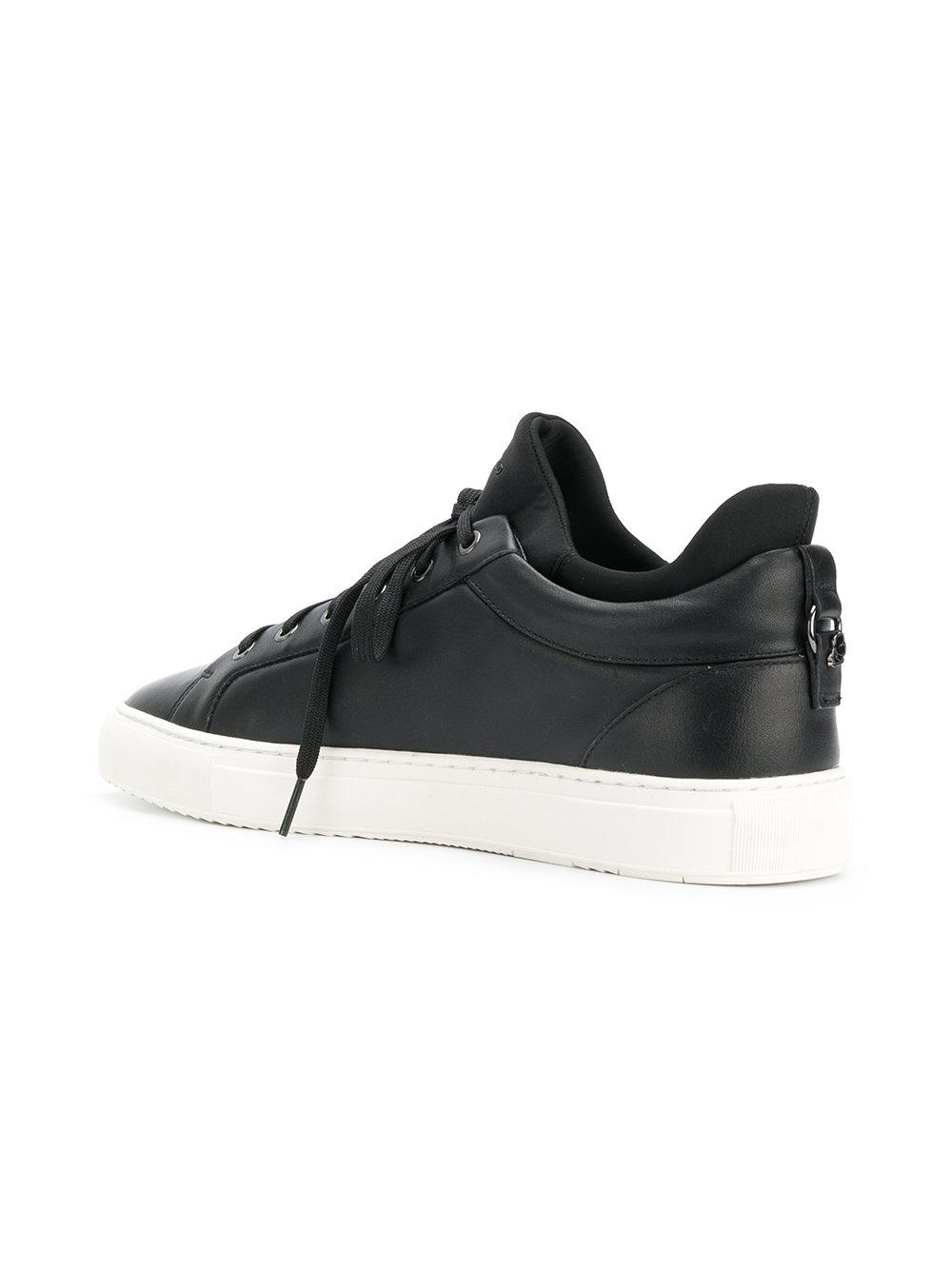 Karl Lagerfeld Leather Studded Sneakers in Black for Men - Lyst