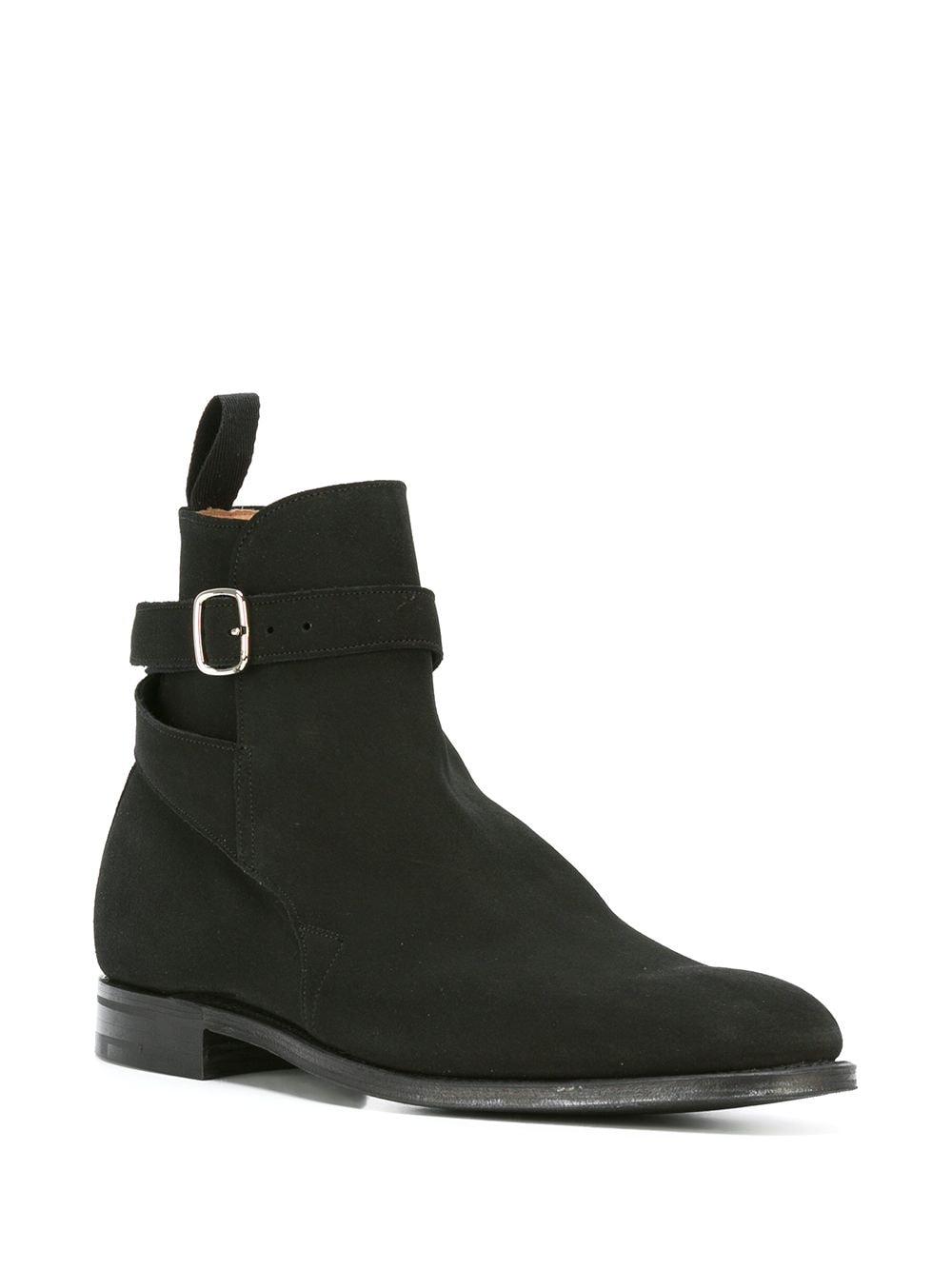 black ankle length boots