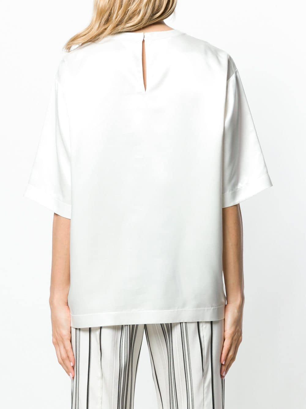 Jil Sander Synthetic Loose-fit Tee in White - Lyst