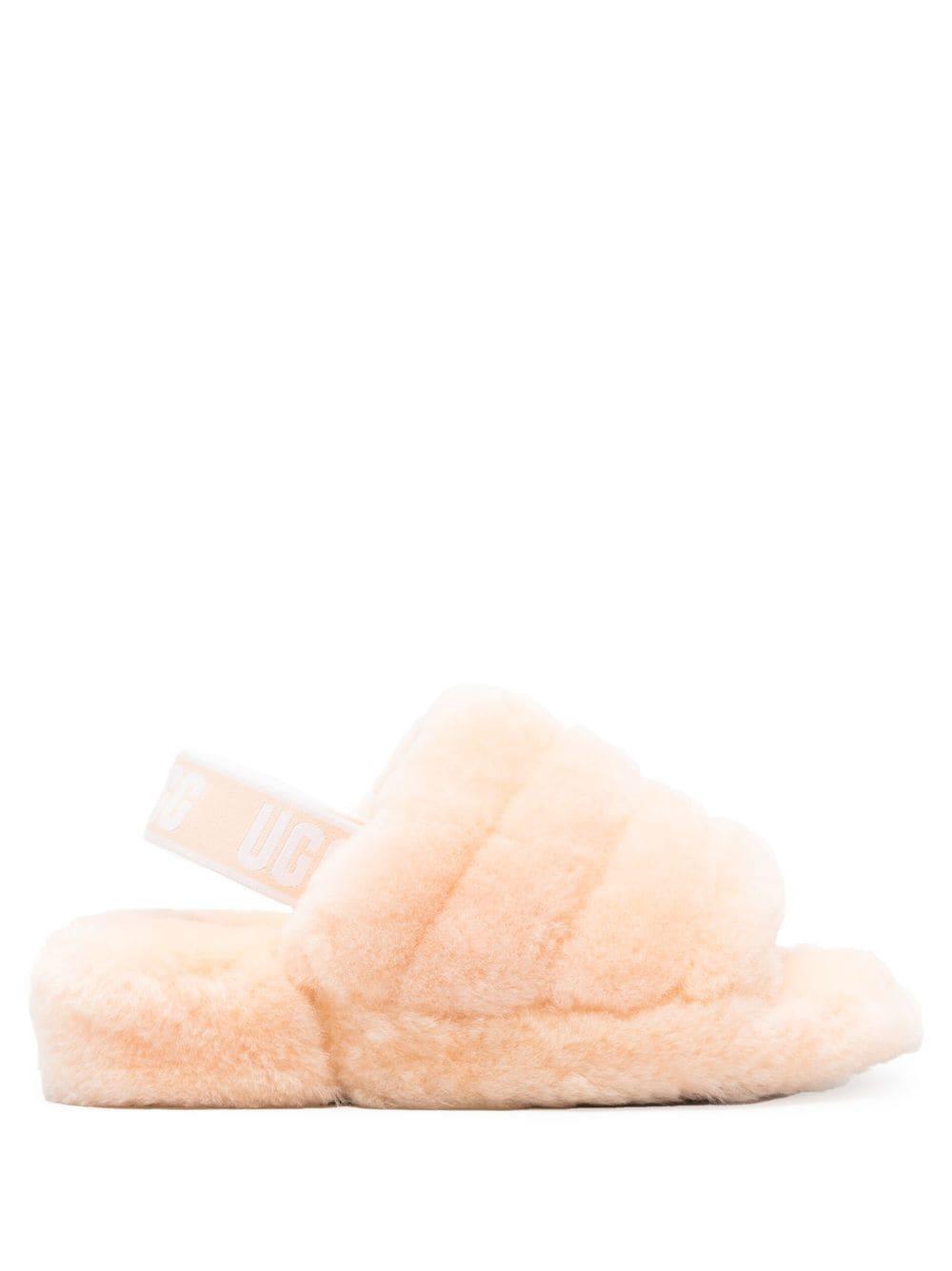 UGG Fluff Yeah Flatform Slippers in Pink | Lyst