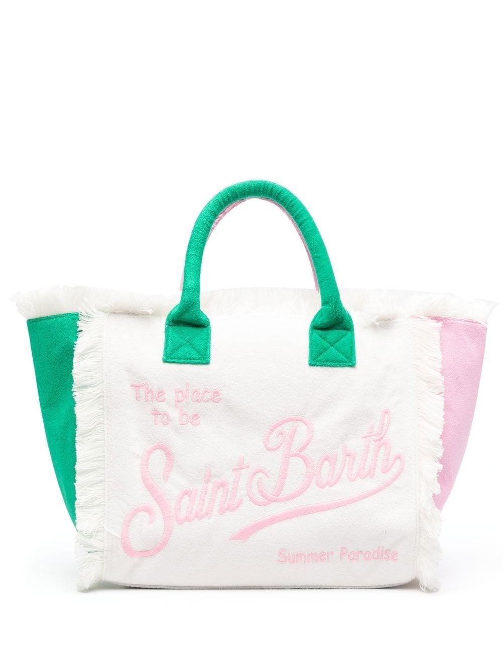 Mc2 Saint Barth Vanity Colour-block Tote-bag in White | Lyst