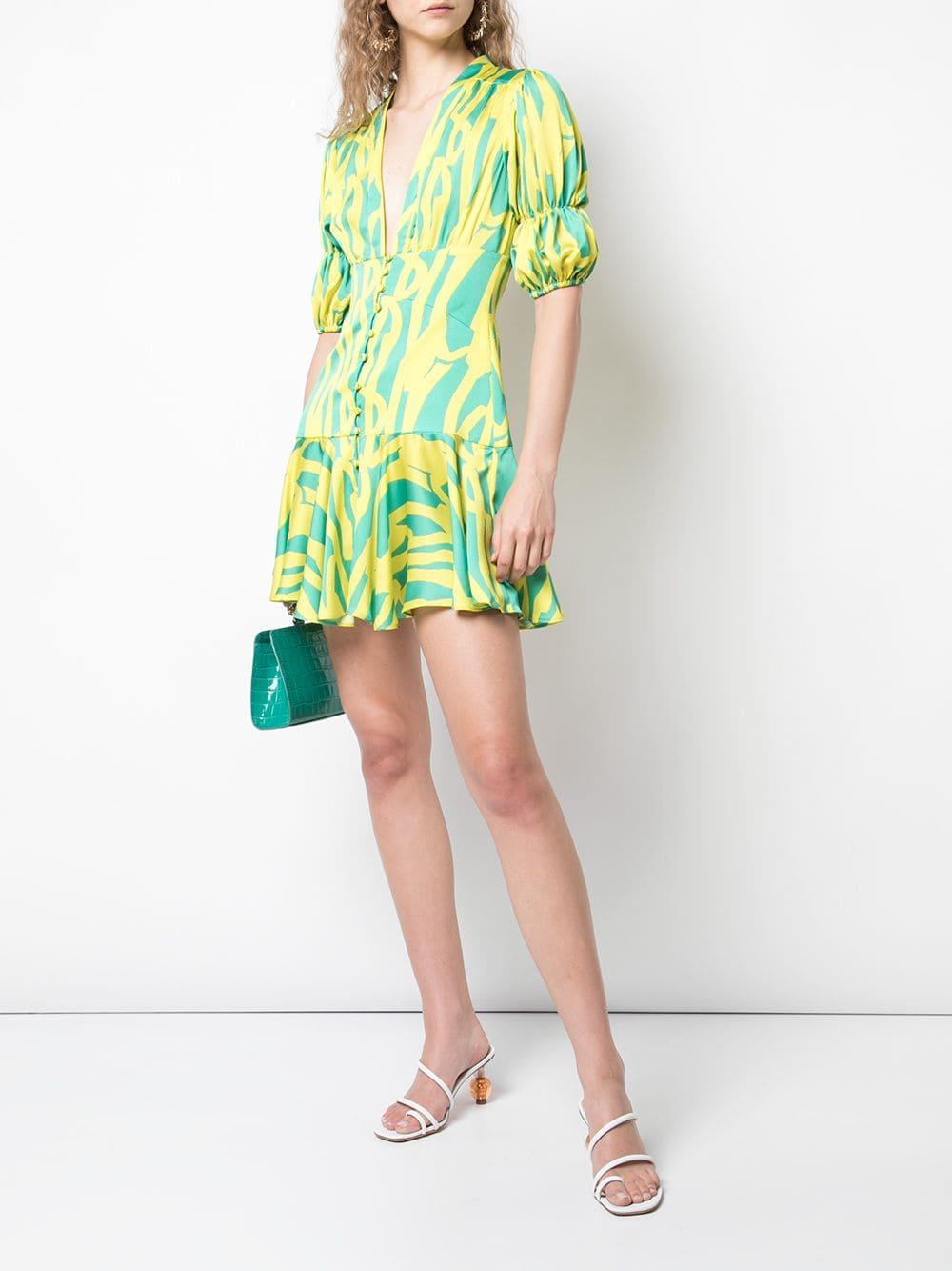 Alexis Indun Mini Dress in Green Lyst
