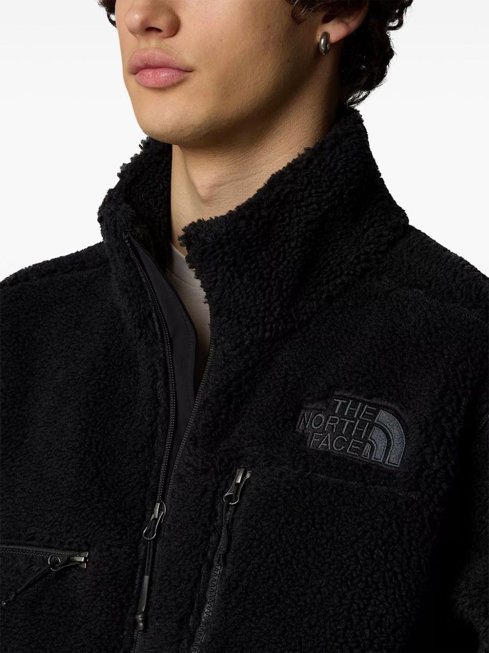 Black fleece jacket north face sale