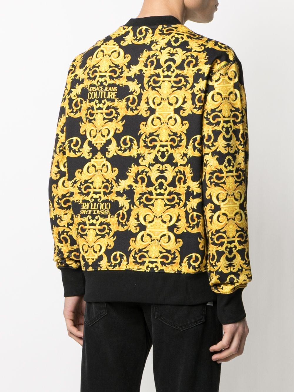 Versace Jeans Couture Sweatshirt mit Barock-Print in Schwarz für Herren -  Lyst