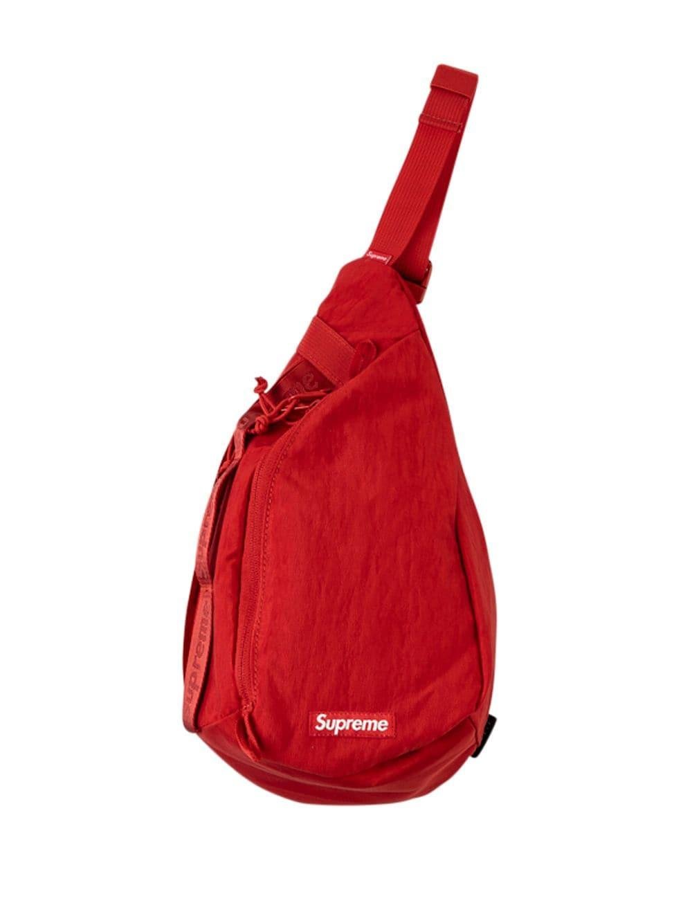 Supreme red cheap shoulder bag