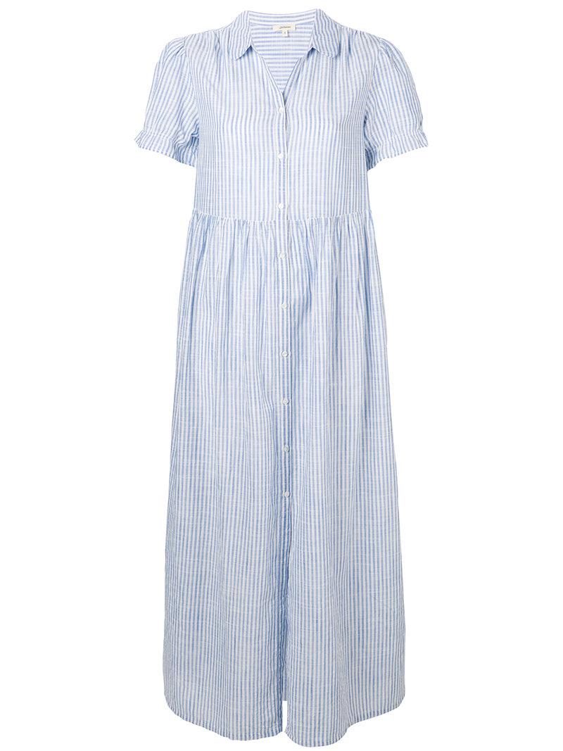 Robe-chemise longue rayée Bellerose en coloris Bleu | Lyst