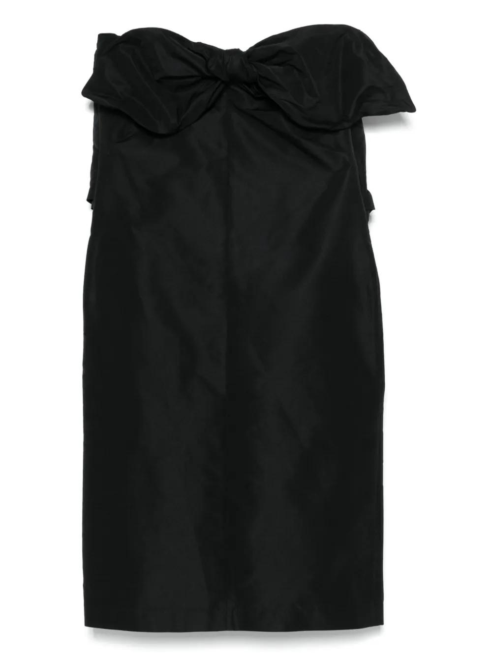 N°21 Black Cotton Short Dress With Pockets N°21 Black Cotton Short Dress With Pockets Mini | THE LIST