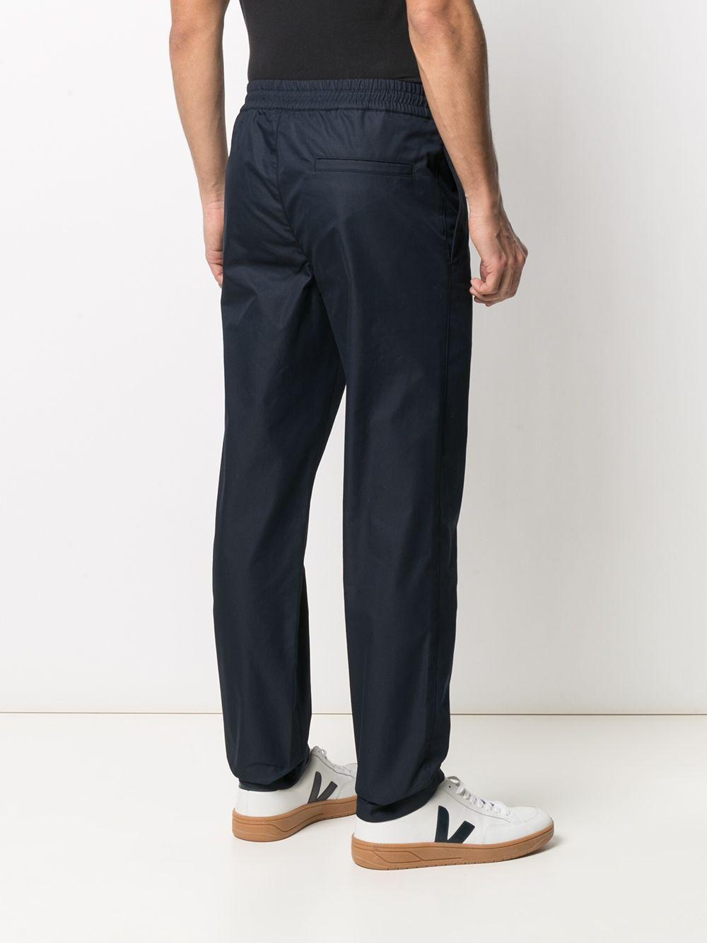 A.P.C. Cotton-blend Track-style Trousers in Blue for Men - Lyst