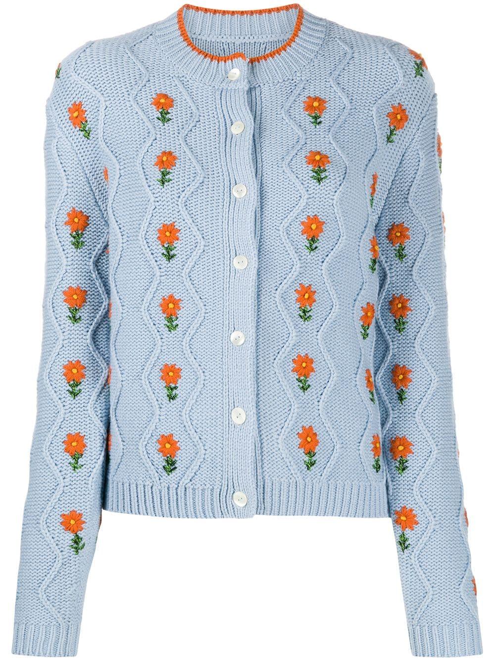 shrimps floral cardigan