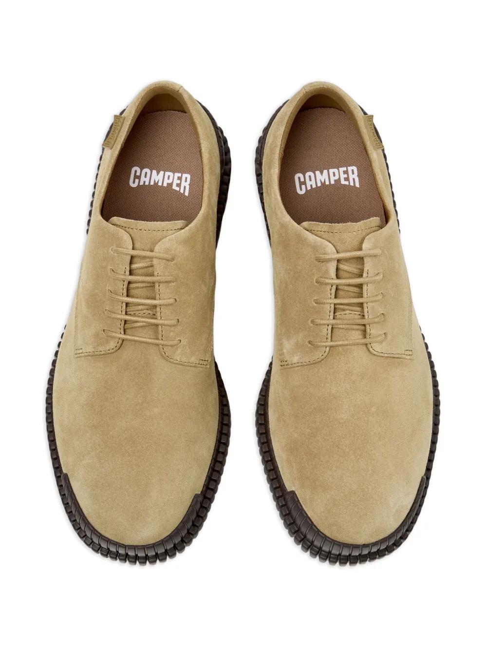 Camper Men’s Beige Suede Derby with Black Sole Camper Dean Derby shoes - men - Leather/Recycled Polyester  main image 4