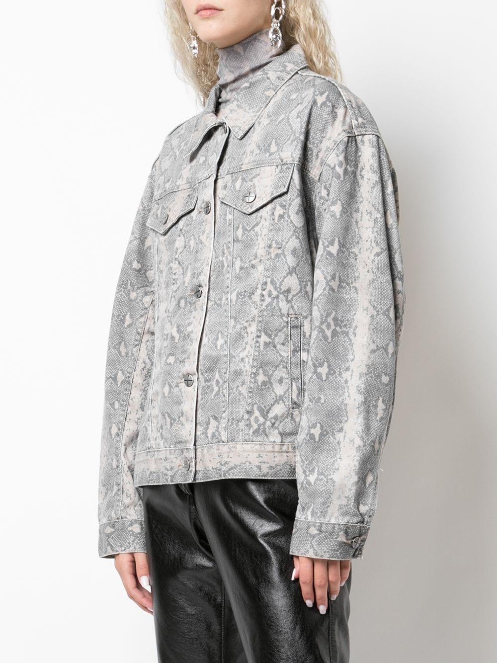 snakeskin jean jacket
