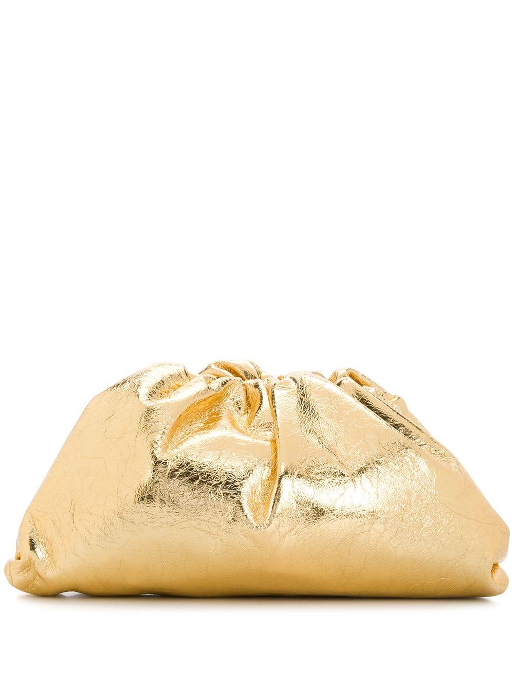bottega gold clutch