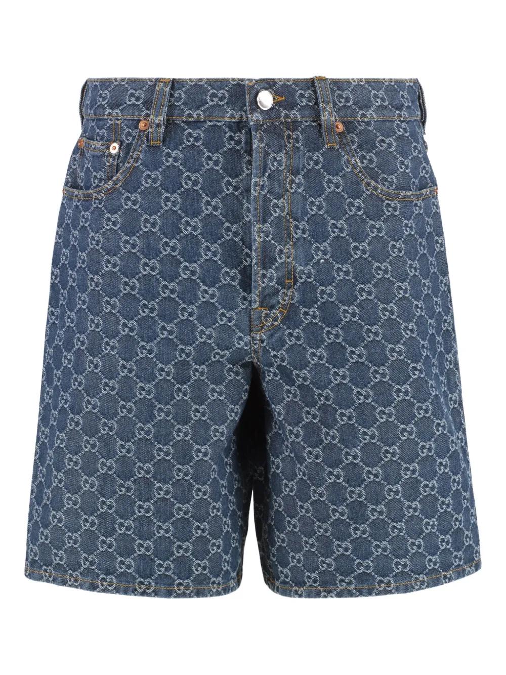 Gucci Denim Shorts in Blue | Lyst
