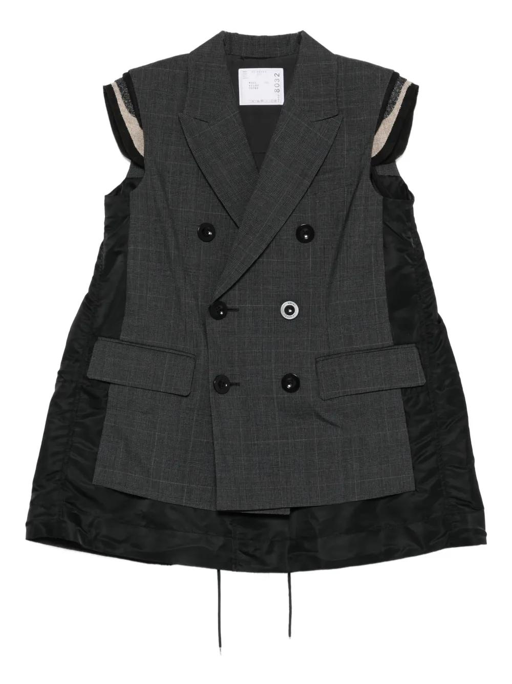 ジャケット SACAI DOUBLE BREASTED TAILORED VEST Sacai Waistcoats and gilets for Women | Online Sale up to 56