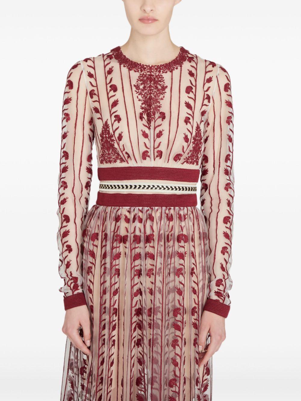 Giambattista Valli レディース レッド ペイズリー ドレス ワンピース