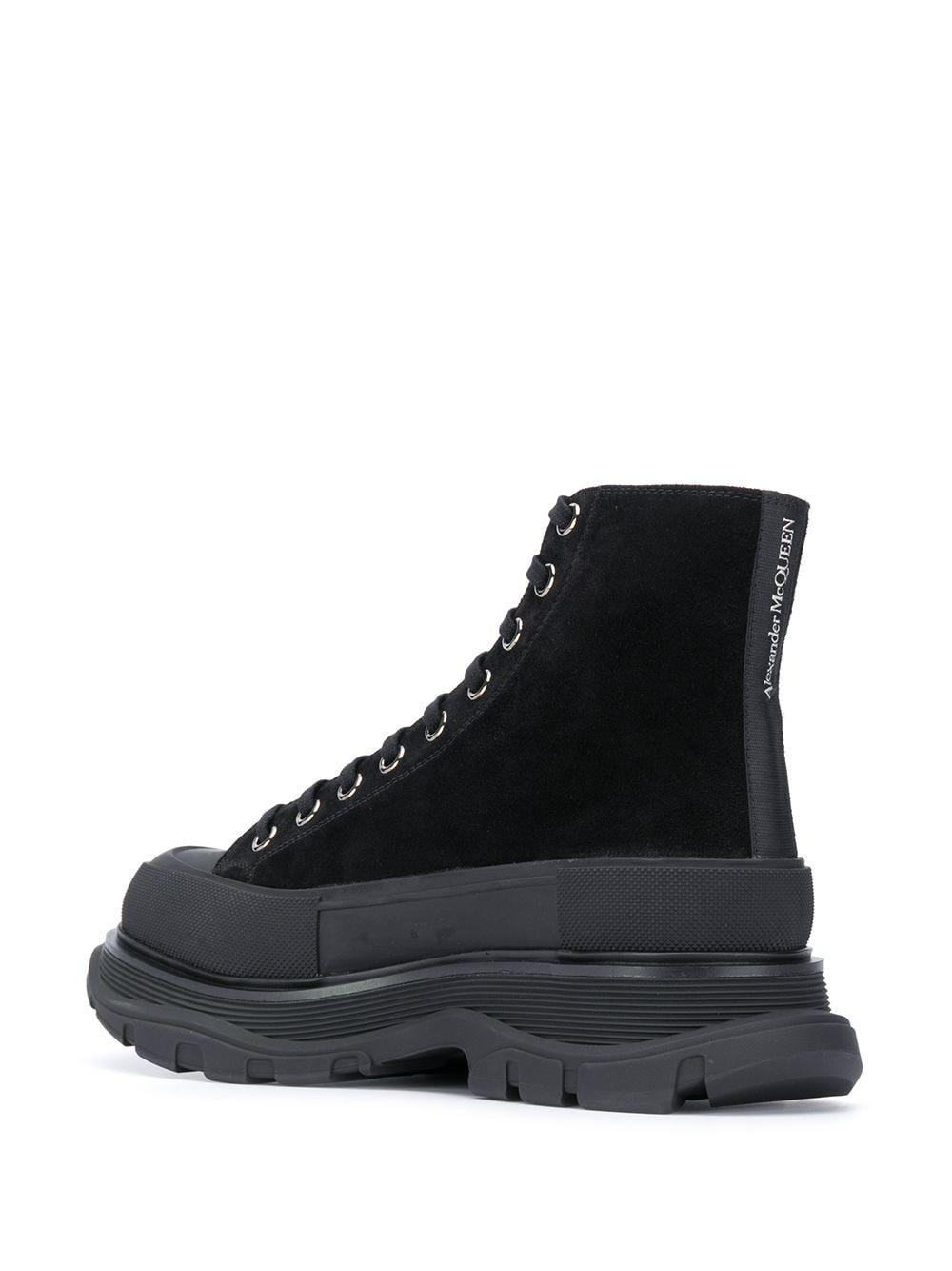 Alexander McQueen Tread Slick Boots in Black for Men - Lyst