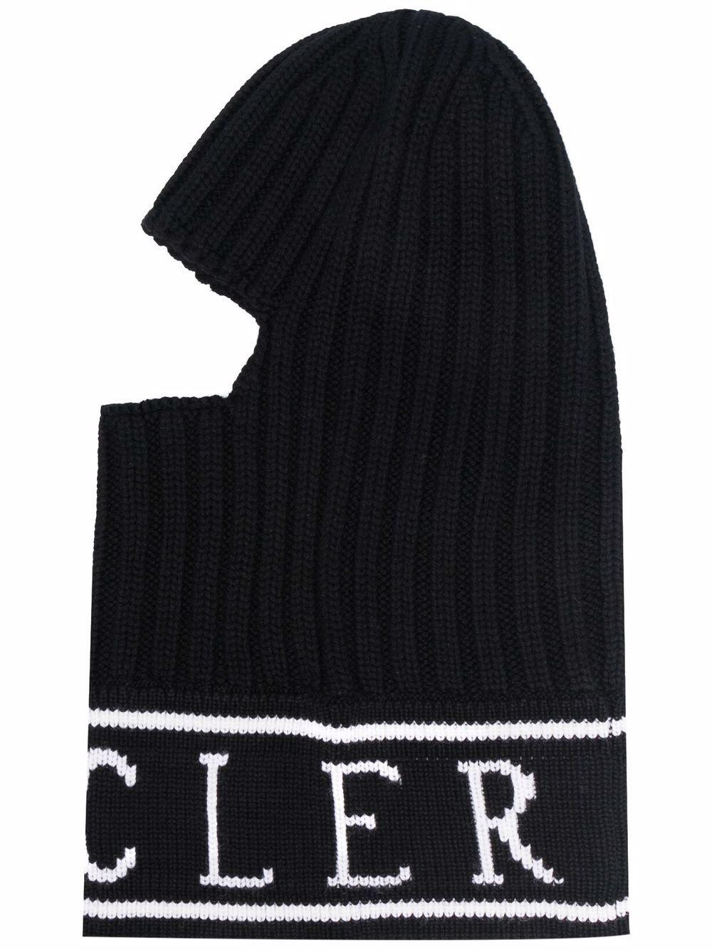 Moncler Logo Ribbed-knit Balaclava in Black for Men | Lyst