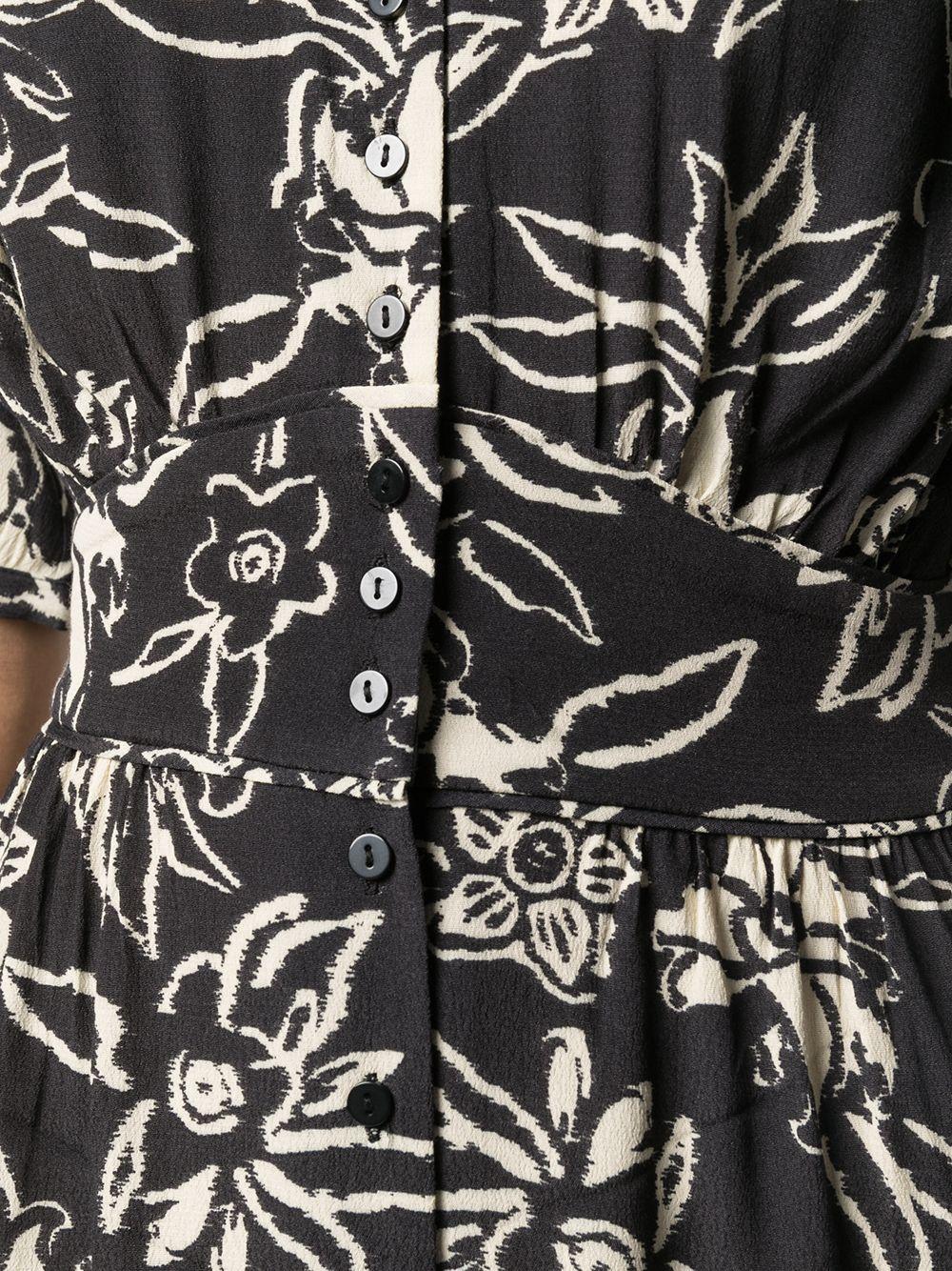 Robe Soma à fleurs Ba&sh en coloris Noir | Lyst