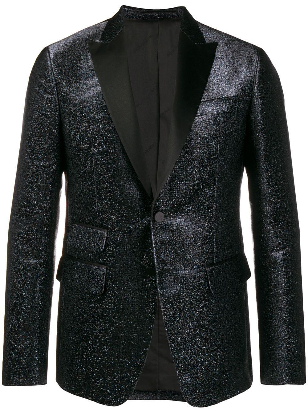 DSquared² Silk Glitter Tailored Blazer in Black for Men - Save 40% - Lyst