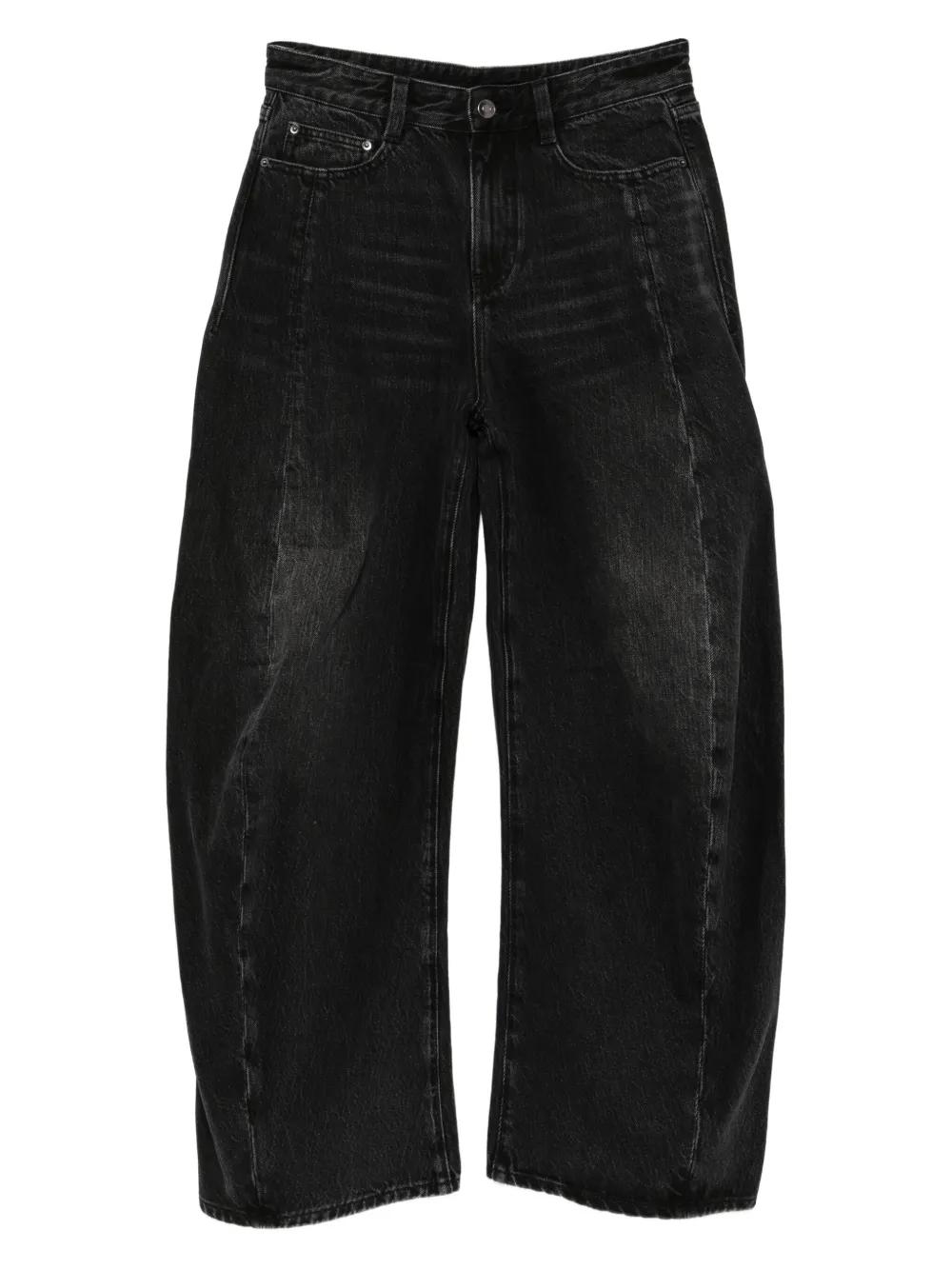 JNBY Rolled-Up Denim Pants in Black Lyst UK