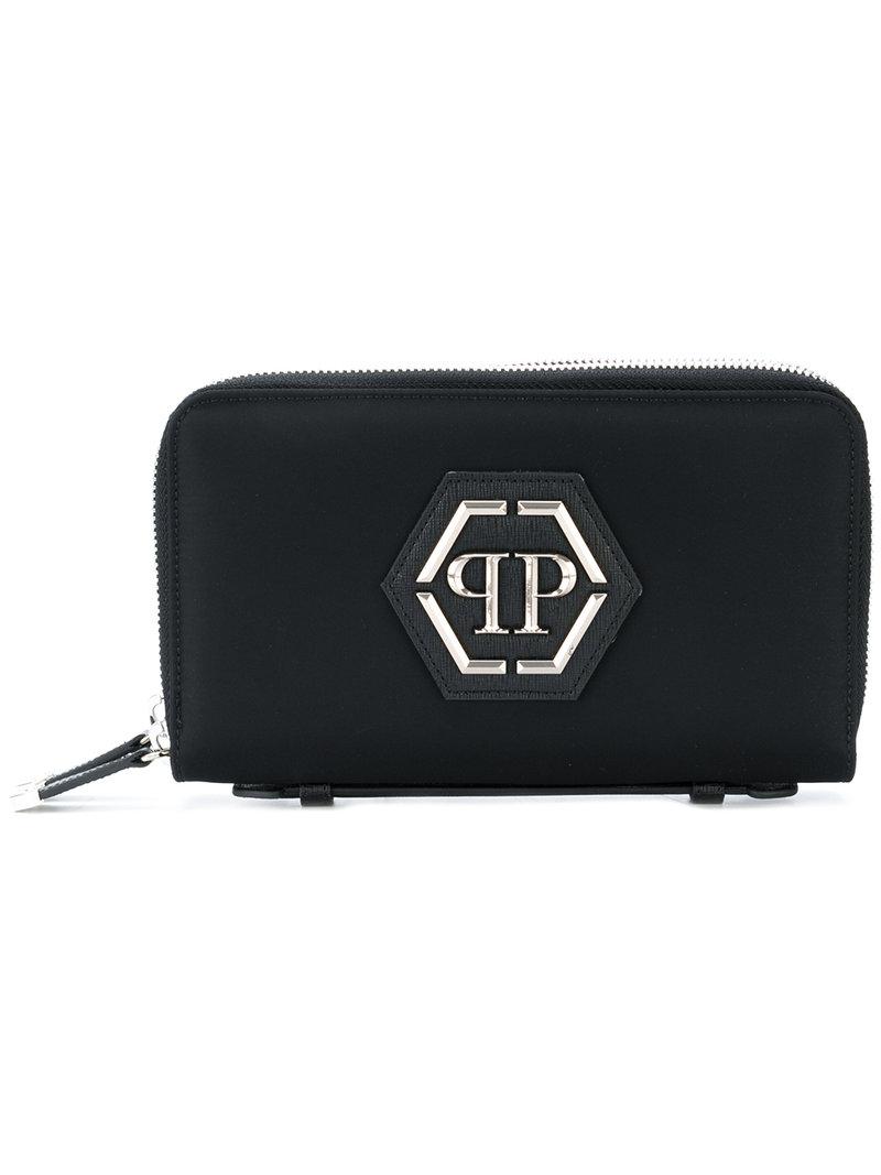 Cartera Pool Continental Philipp Plein de Cuero de color Negro para hombre  | Lyst