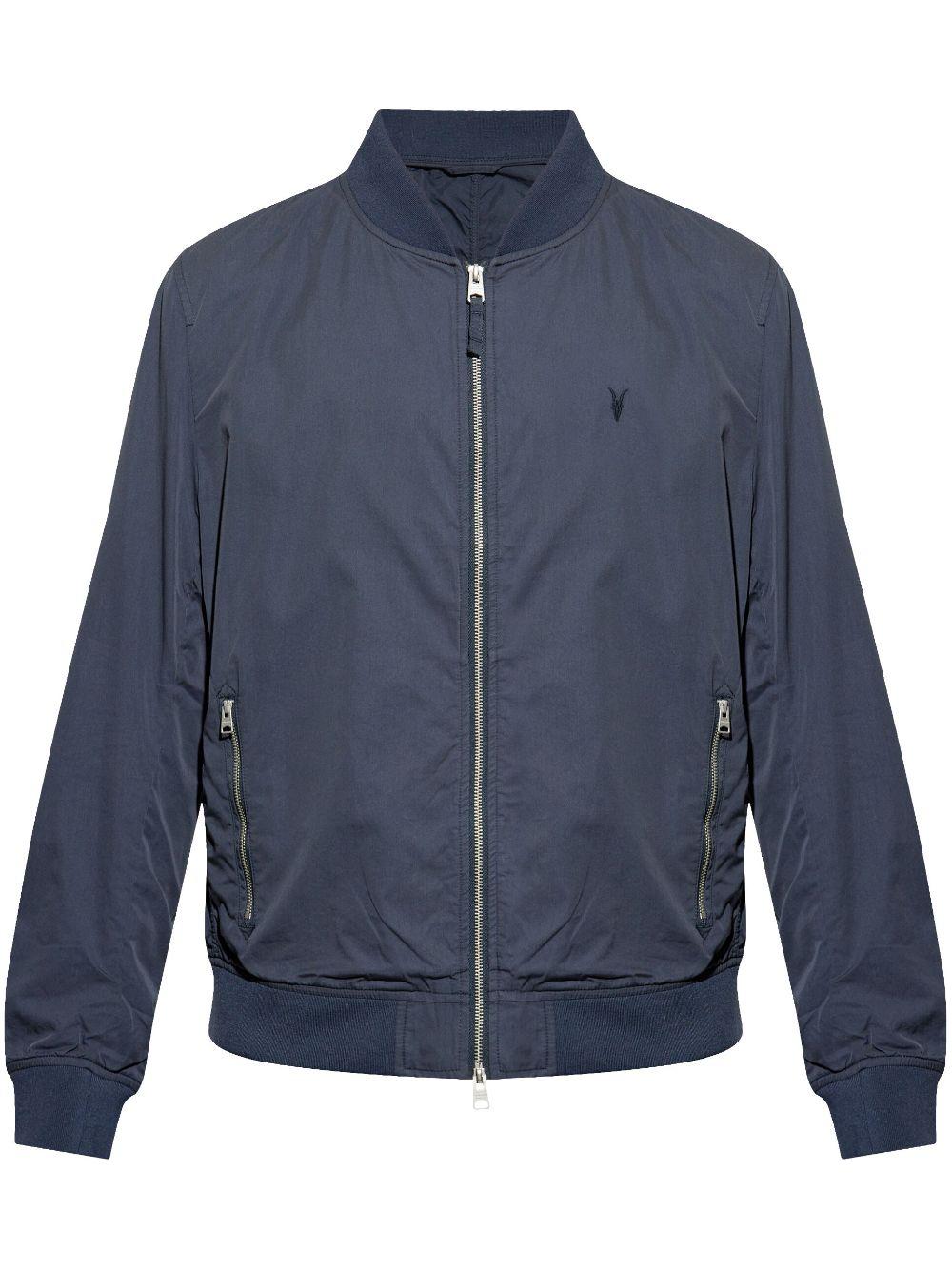 AllSaints メンズ ブルー Bassett Ramskull ボンバージャケット ジャケット