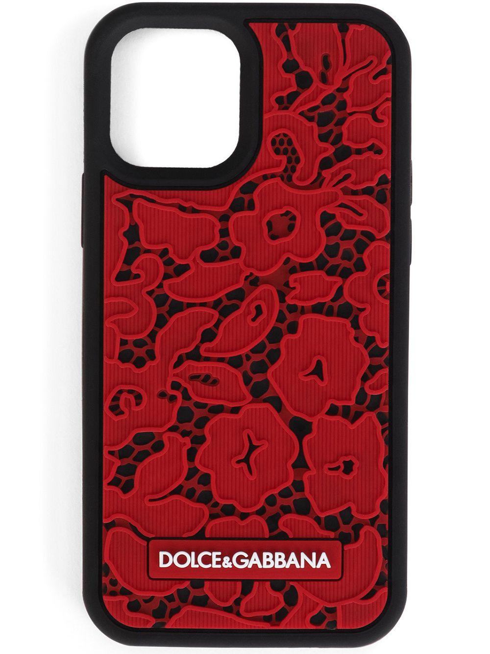 werk welzijn Overtreffen Dolce & Gabbana Lace-effect Iphone 12 Pro Case in Red | Lyst