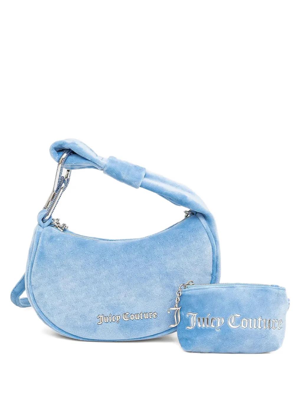 Y2K Juicy Couture Blue Logo Vintage Heritage Satchel Iconic Juicy