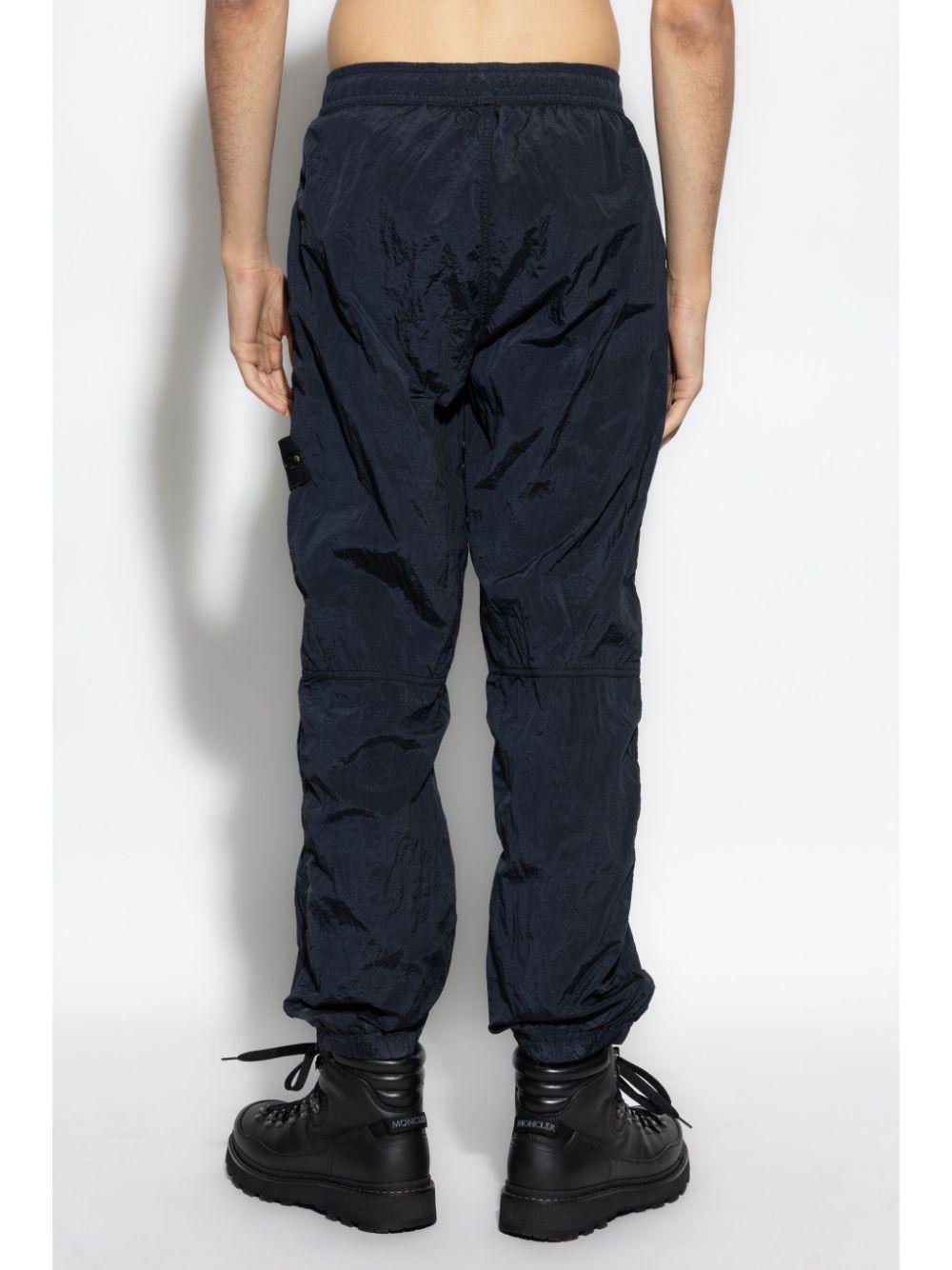 Stone Island メンズ ブルー コンパスバッジ カーゴパンツ Stone Island メンズ ブルー コンパスバッジ カーゴパンツ