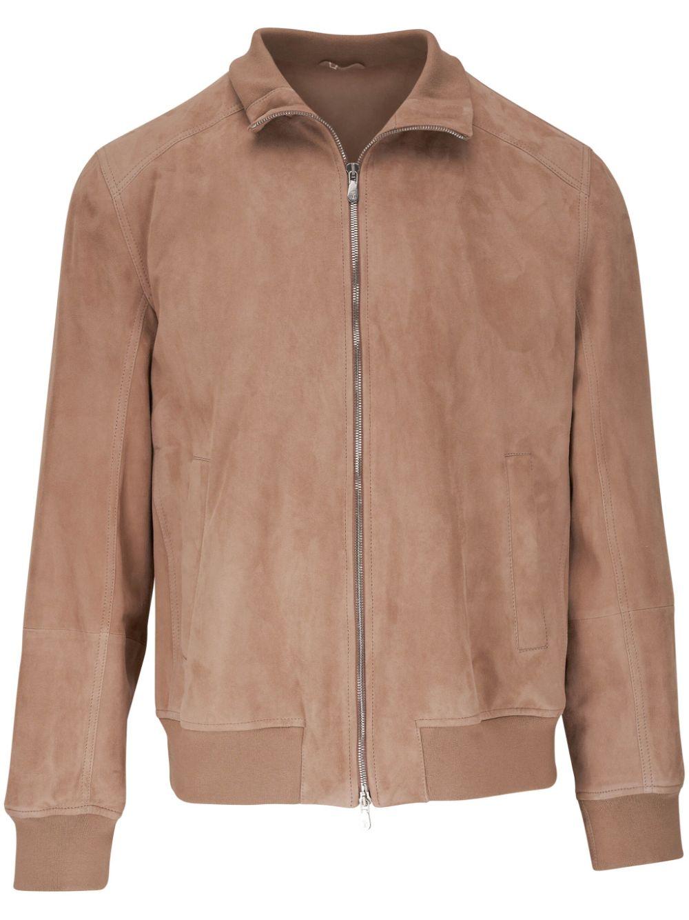 メーカー 一覧 Brunello Cucinelli メンズ ブラウン スエード ボンバー ブルゾン