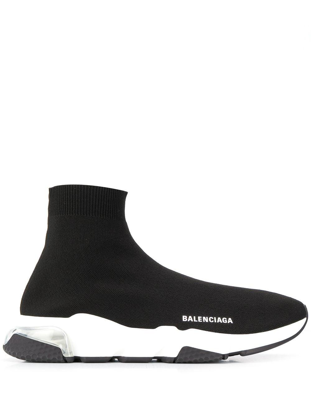 balenciaga black speed sneakers