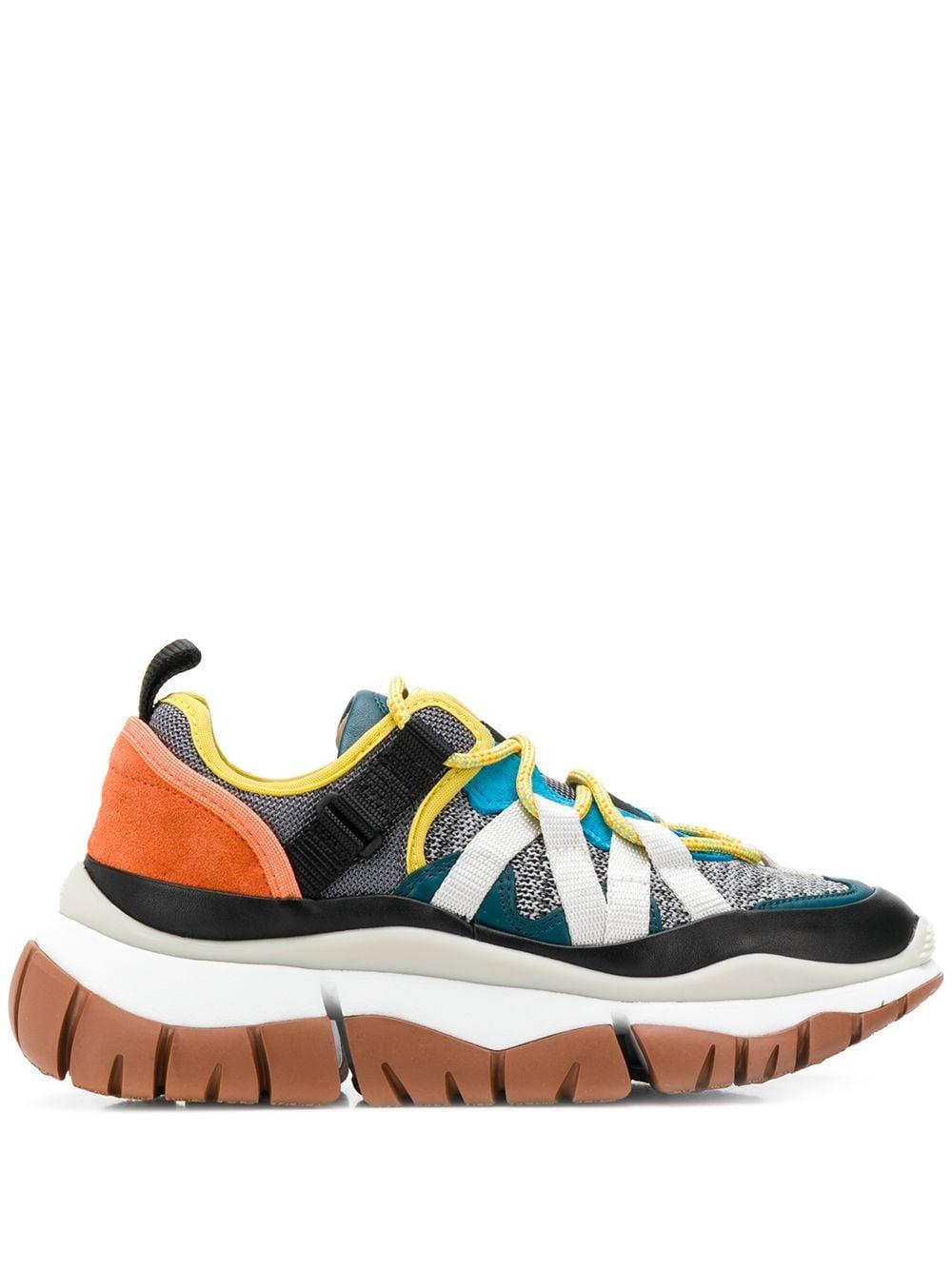 Chloé Blake Low-top Sneakers in het Groen - Lyst