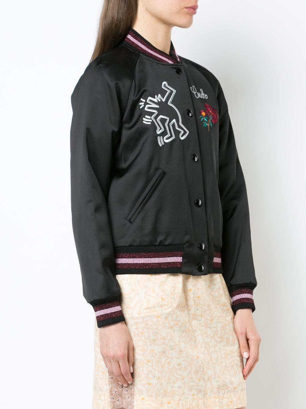 keith haring varsity jacket